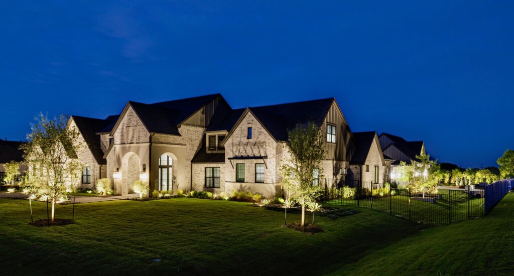 Luxury Landscape Lighting in Settlers Run Lucas Texas