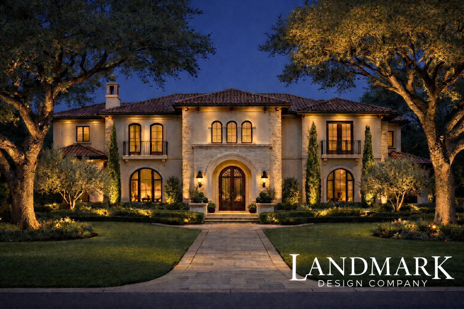 Luxury Landscape Lighting in Highland Park Tx