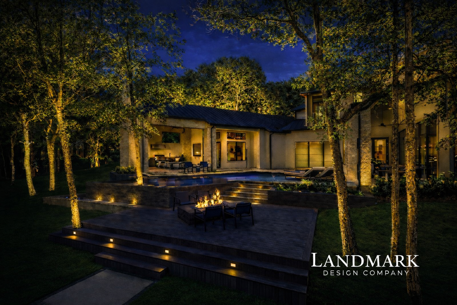 Luxury Landscape Lighting in Fairview-Tx