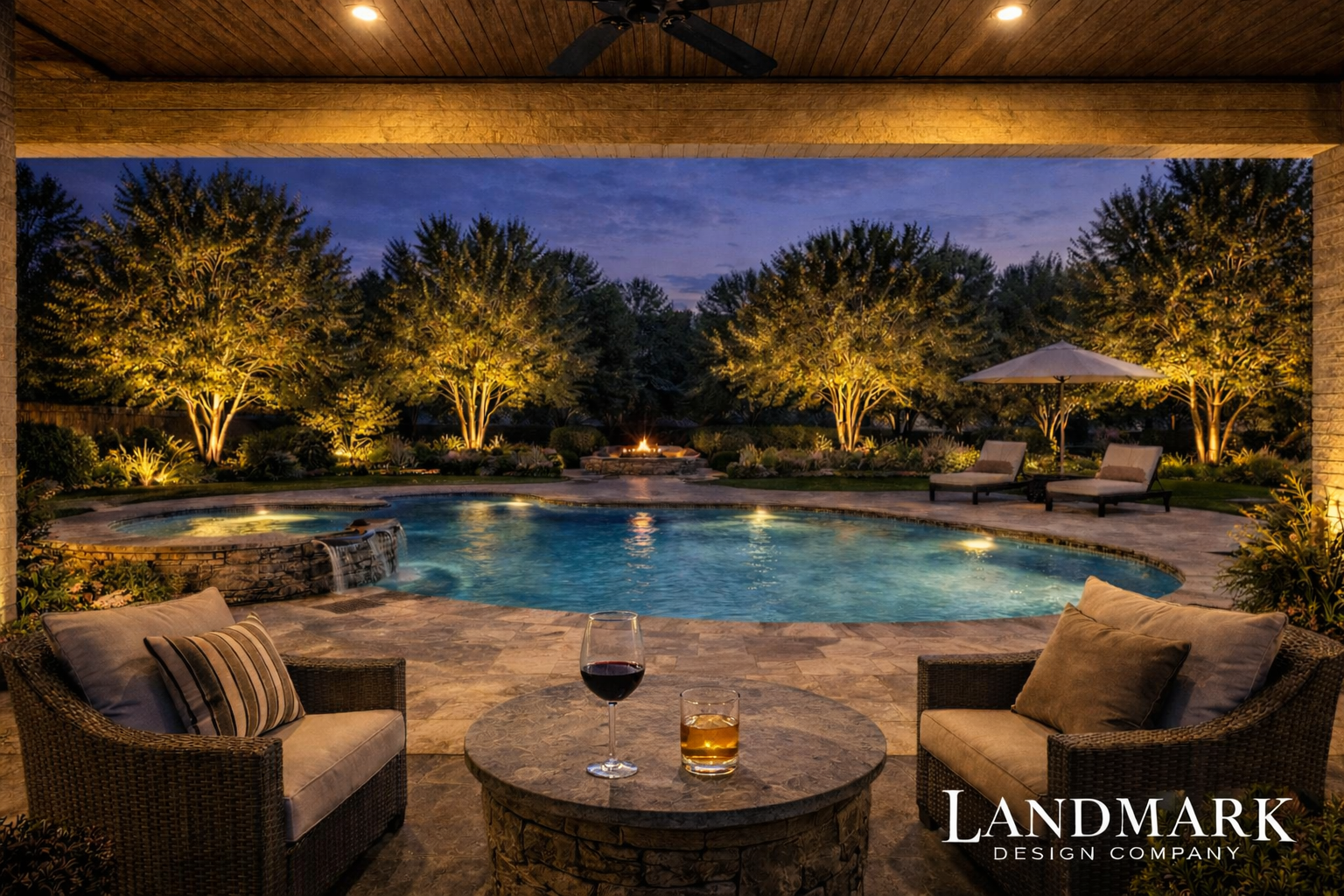 Luxury Landscape Lighting in Frisco Tx