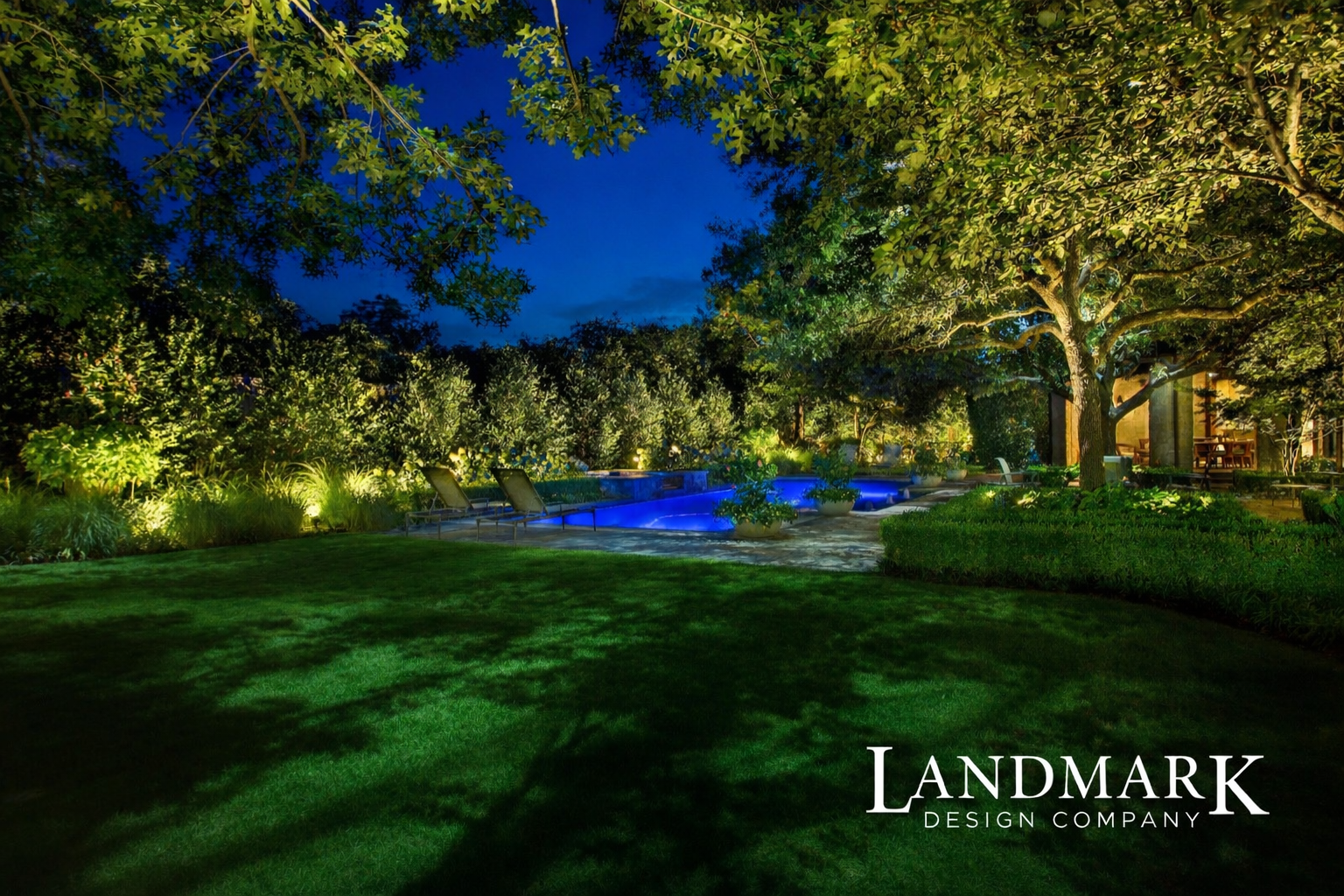 Luxury Landscape Lighting in Preston Hollow Tx