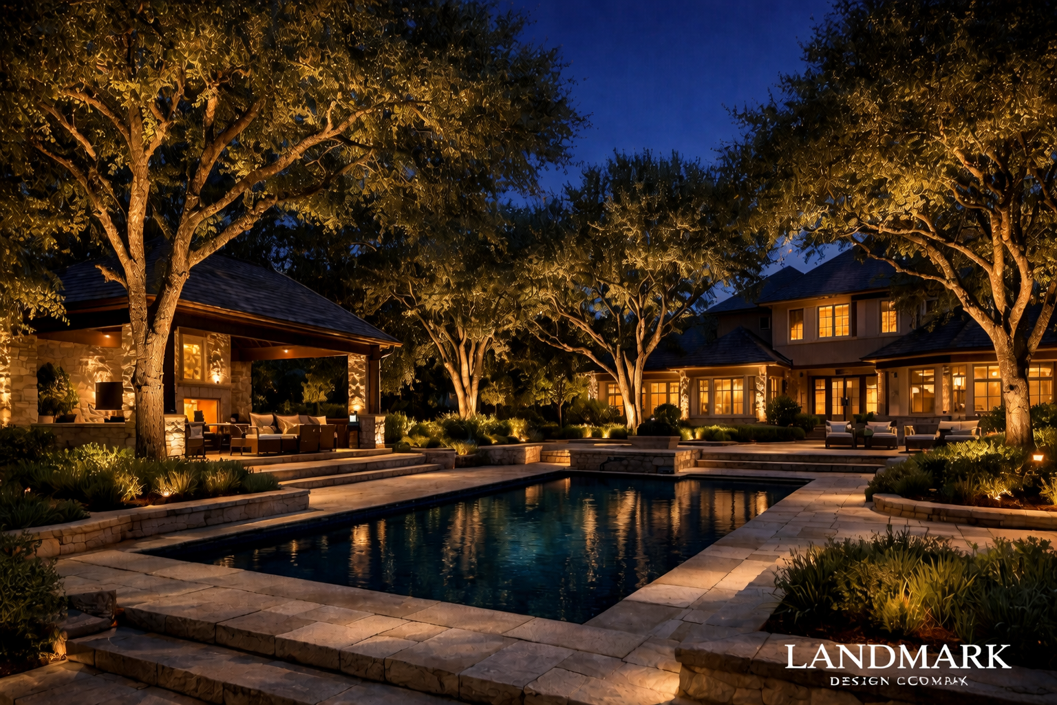 Luxury Landscape Lighting in West Plano Tx