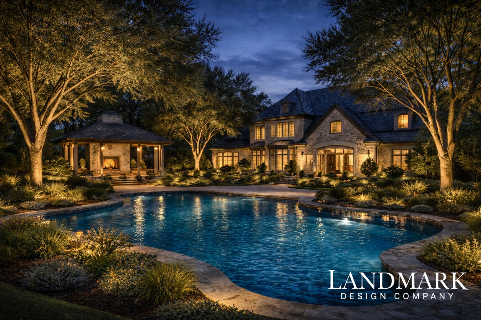 Luxury Landscape Lighting in West Plano Tx